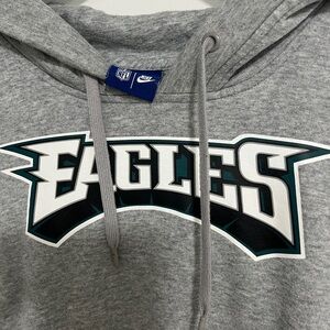 Nike Eagles Logo Gray Hoodie